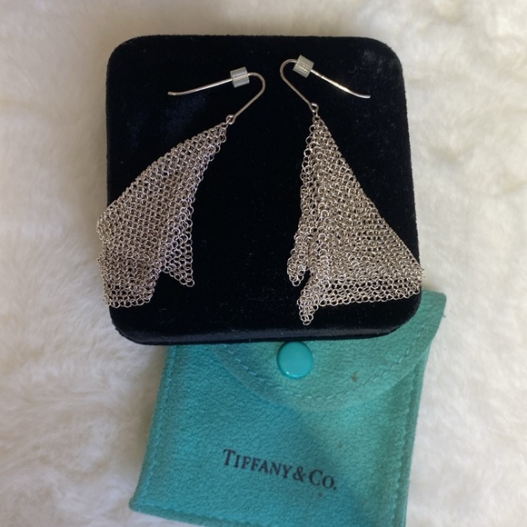 Tiffany - Elsa Peretti® Mesh Scarf Earrings (Signed) - Picture 3 of 4